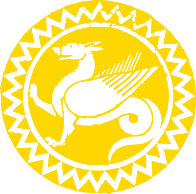 dragon on a coin icon